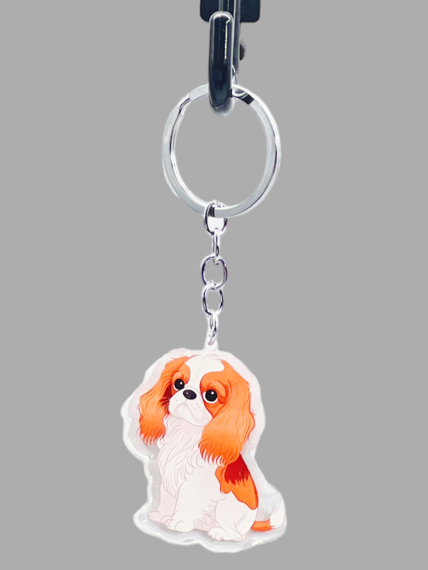 Doberman Pinscher Dog Acrylic Keychain Cute kawaii memorial ornament, pet portrait charm gift backpack photo fob, dad car décor, dog mom gift