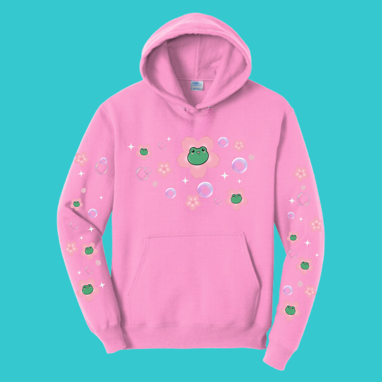 Sakura Kawaii Frog Sweater Hoodie : Perfect Mother's Day Gift & Fall Winter Essential . Trendy, Blossom Style for Your Best Friend