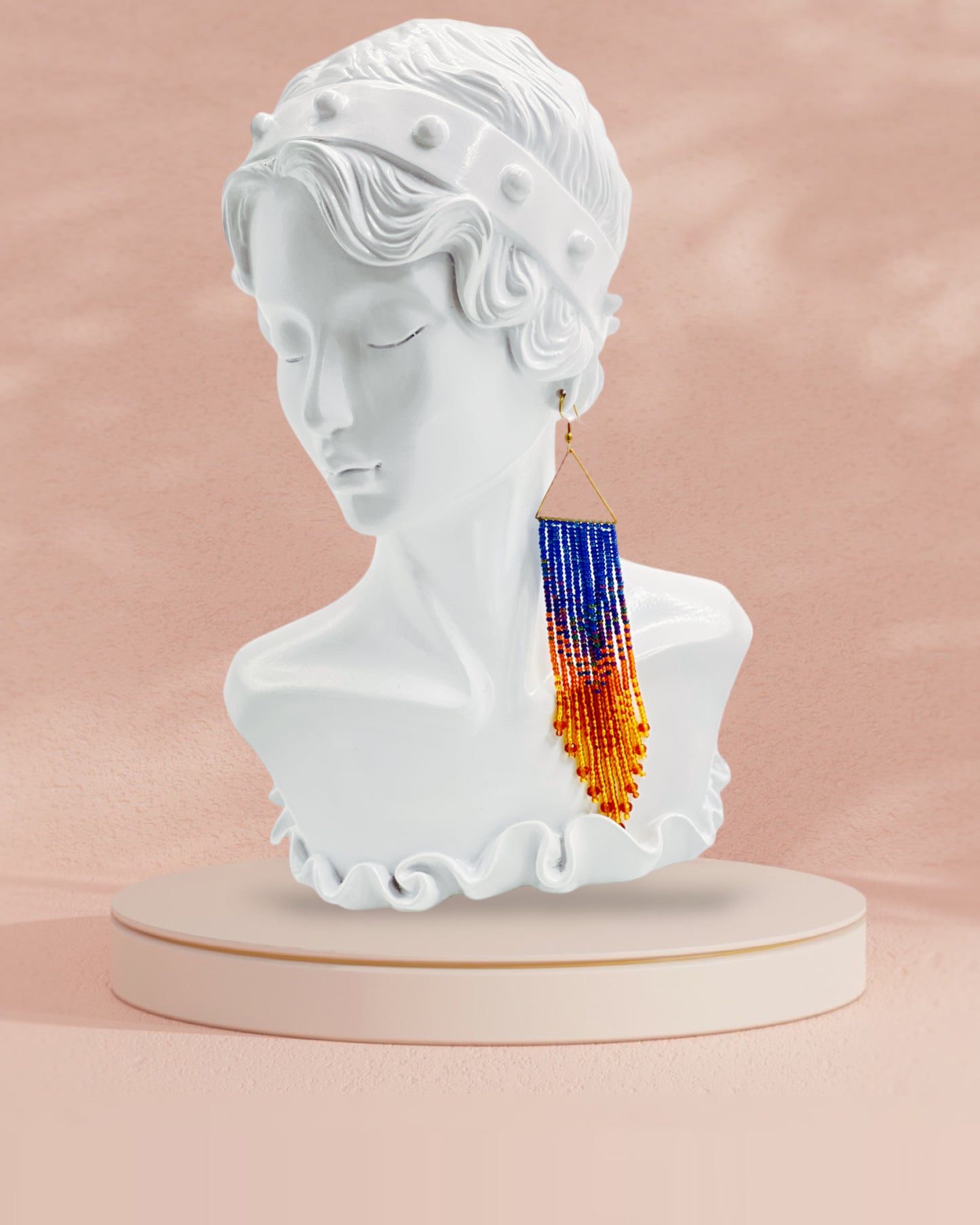 Handcrafted Beaded Fringe Earrings: Drop Dangle Style, Ideal for Summer, Weddings, and Special Gifts for Bridesmaids, Best Friends, and mothers
