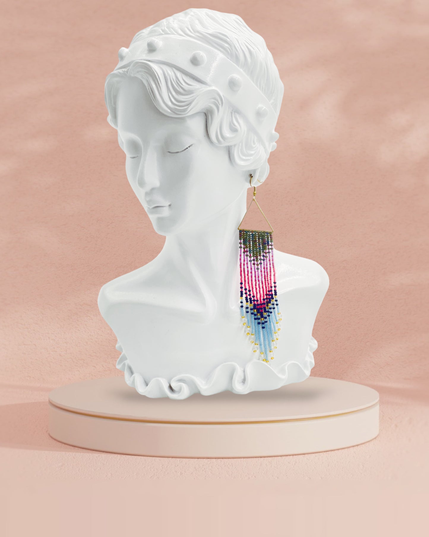 Handcrafted Beaded Fringe Earrings: Drop Dangle Style, Ideal for Summer, Weddings, and Special Gifts for Bridesmaids, Best Friends, and mothers