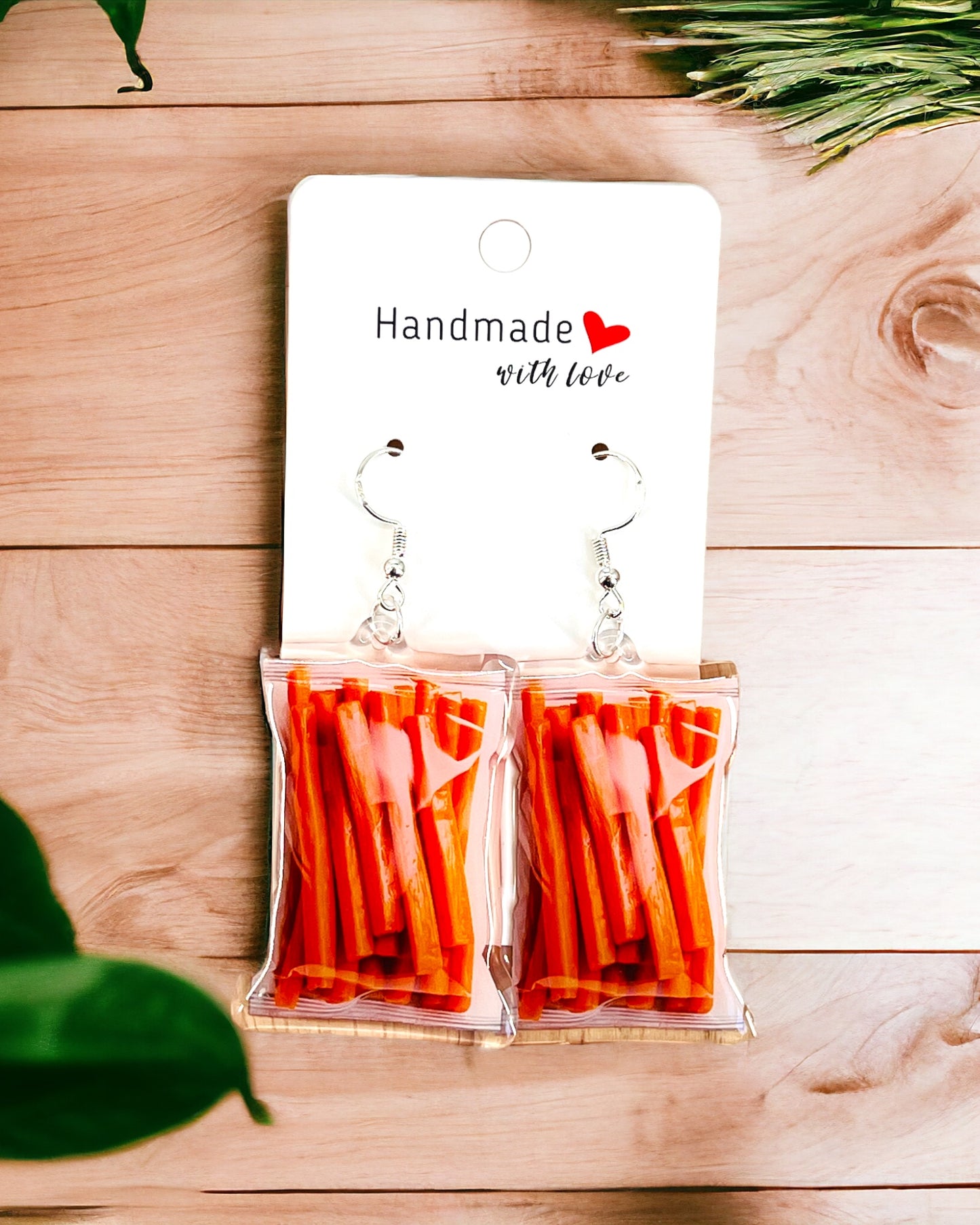 Carrots Vegetables Food Lovers Acrylic earrings, funky weird quirky earrings, cool funny gift for her, birthday gift, Christmas stocking stuffer