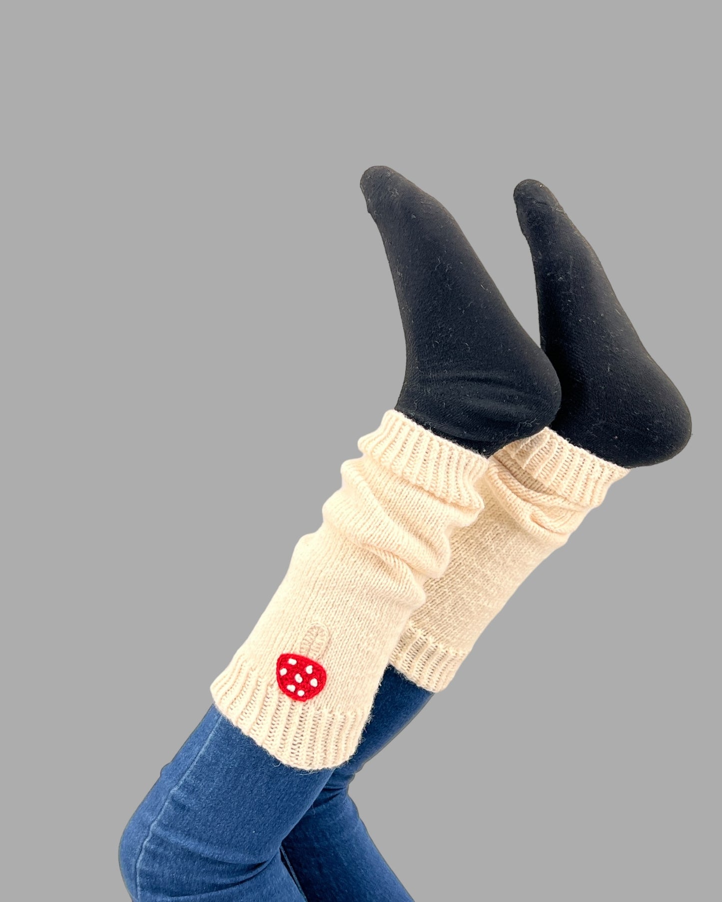 Crochet Mushroom Hand Leg Warmers - Birthday Gift for Girls: Granddaughter, Daughter, Niece. Perfect for Stocking Stuffers, Back to school