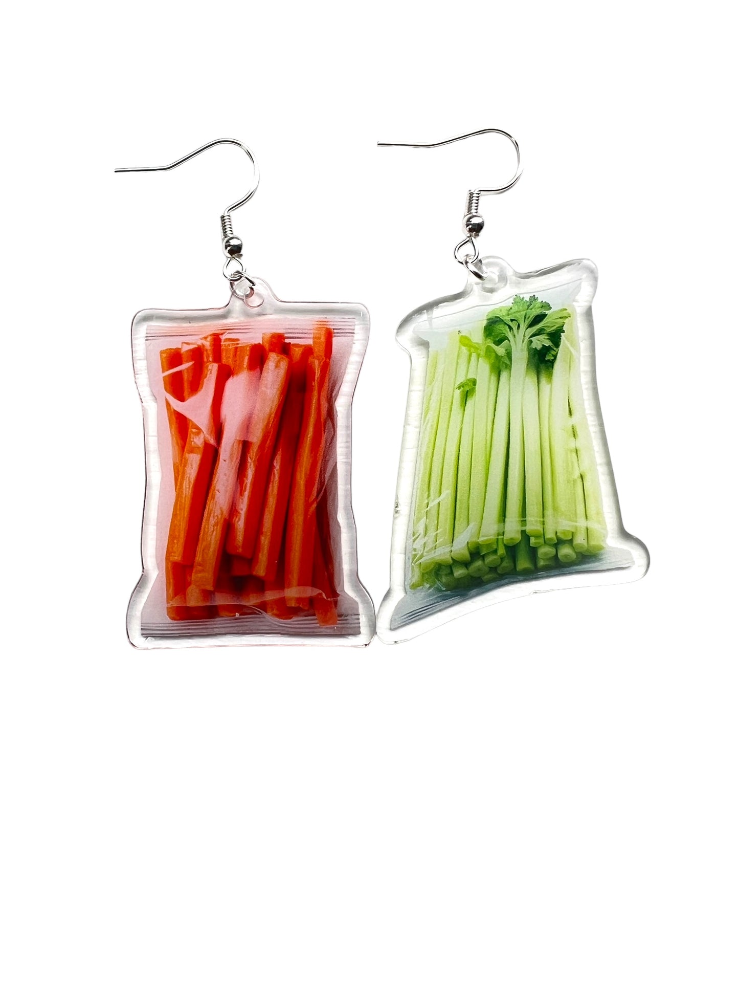 Fun acrylic earrings, funky weird earrings, quirky earrings, cool funny earrings, gift for her, birthday gift, Christmas stocking stuffer