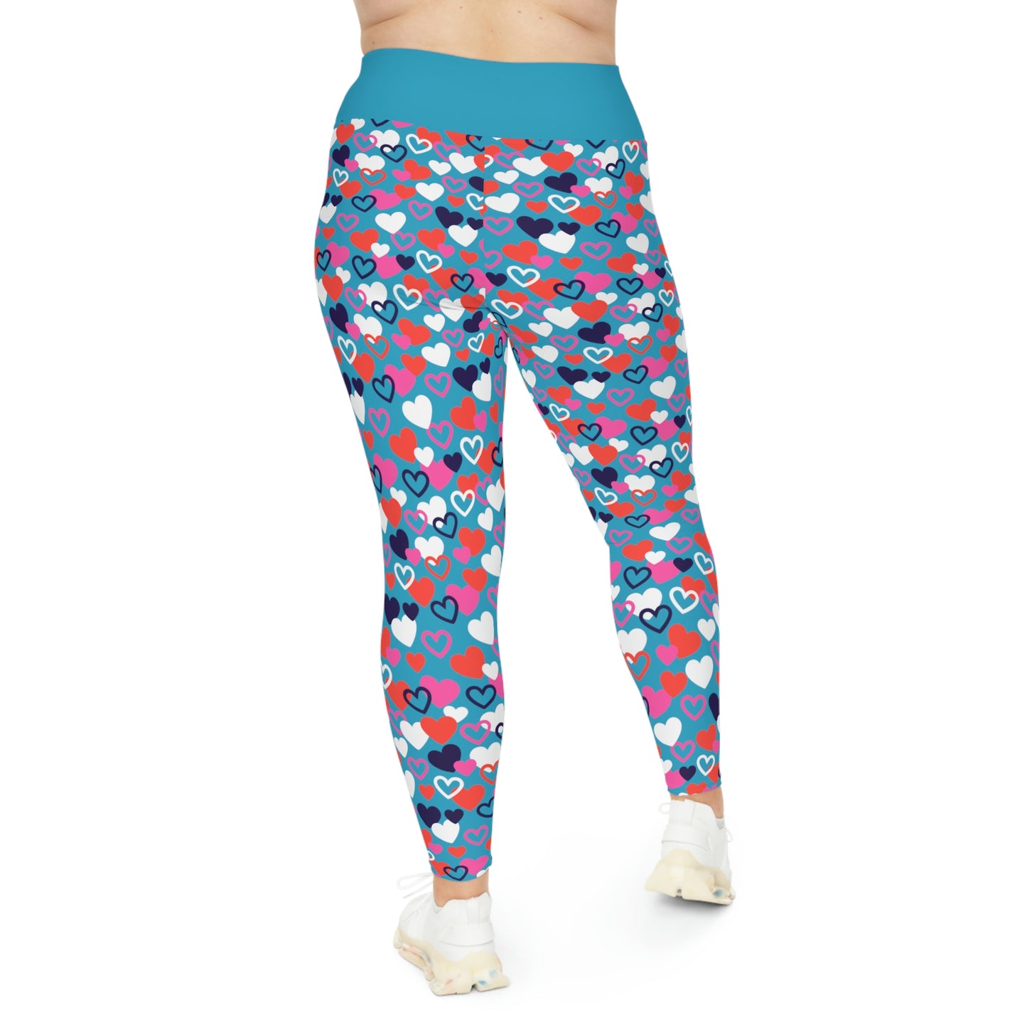 Plus Size Valentines Day Plus Size Leggings One of a Kind Gift - Unique Workout Activewear tights for kids Fitness , Daughter, Niece Christmas Gift
