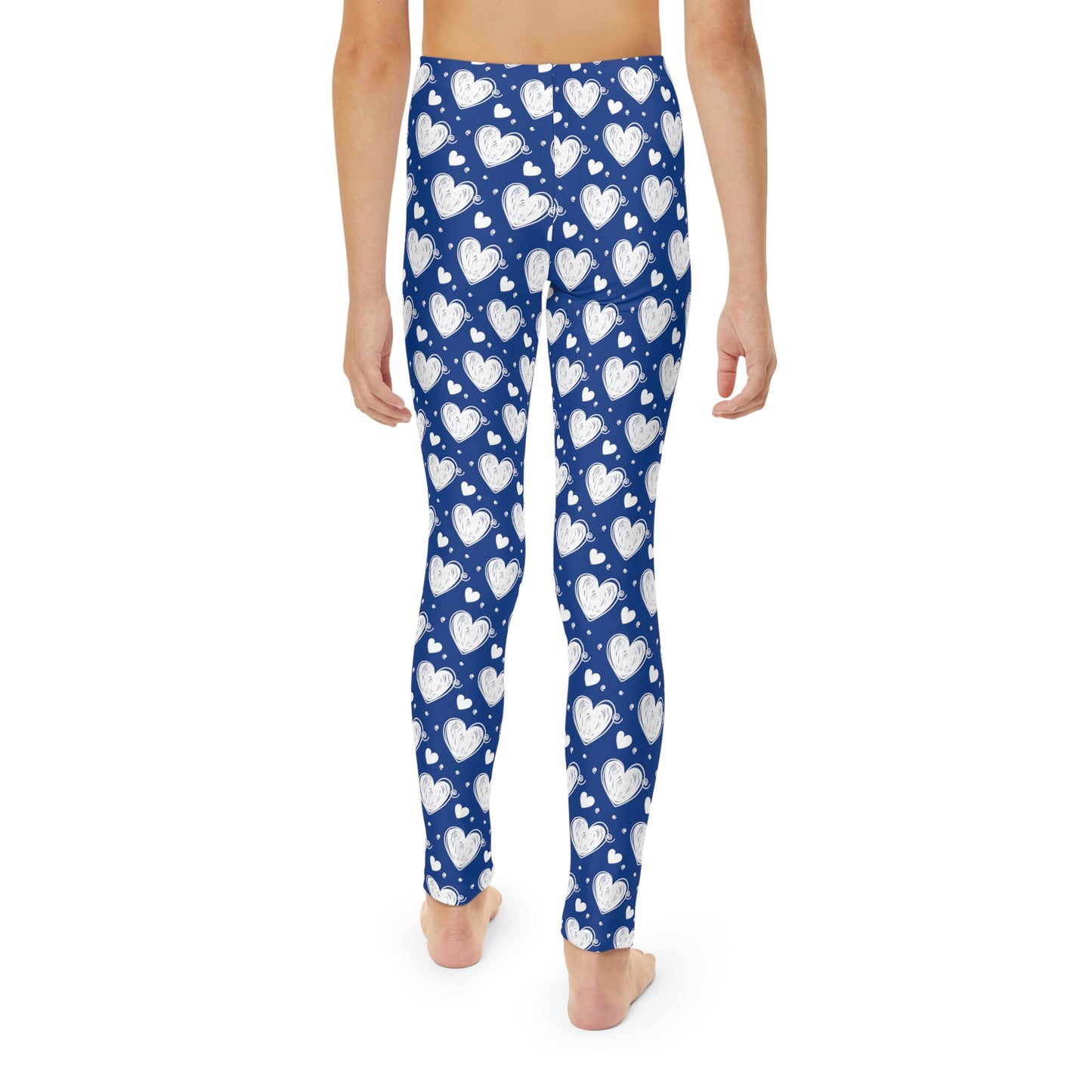 Valentine Youth Leggings, One of a Kind Gift - Unique Workout Activewear tights for kids fitness, Daughter, Niece Christmas Gifts