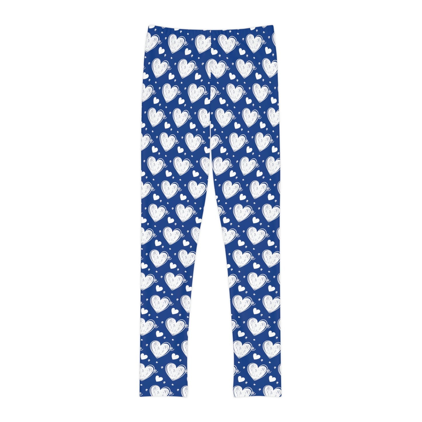 Valentine Youth Leggings, One of a Kind Gift - Unique Workout Activewear tights for kids fitness, Daughter, Niece Christmas Gifts