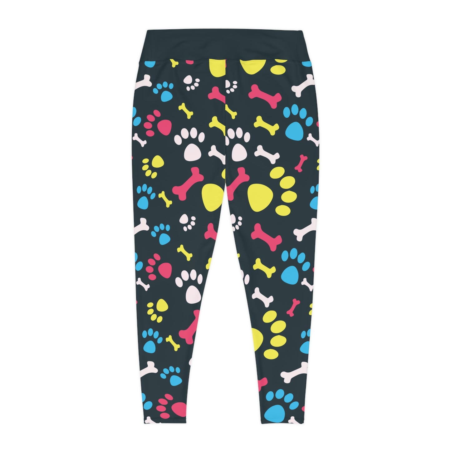 Dog Mom Plus Size Leggings One of a Kind Gift - Unique Workout Activewear tights for Mom fitness, Mothers Day, Girlfriend Christmas Gift