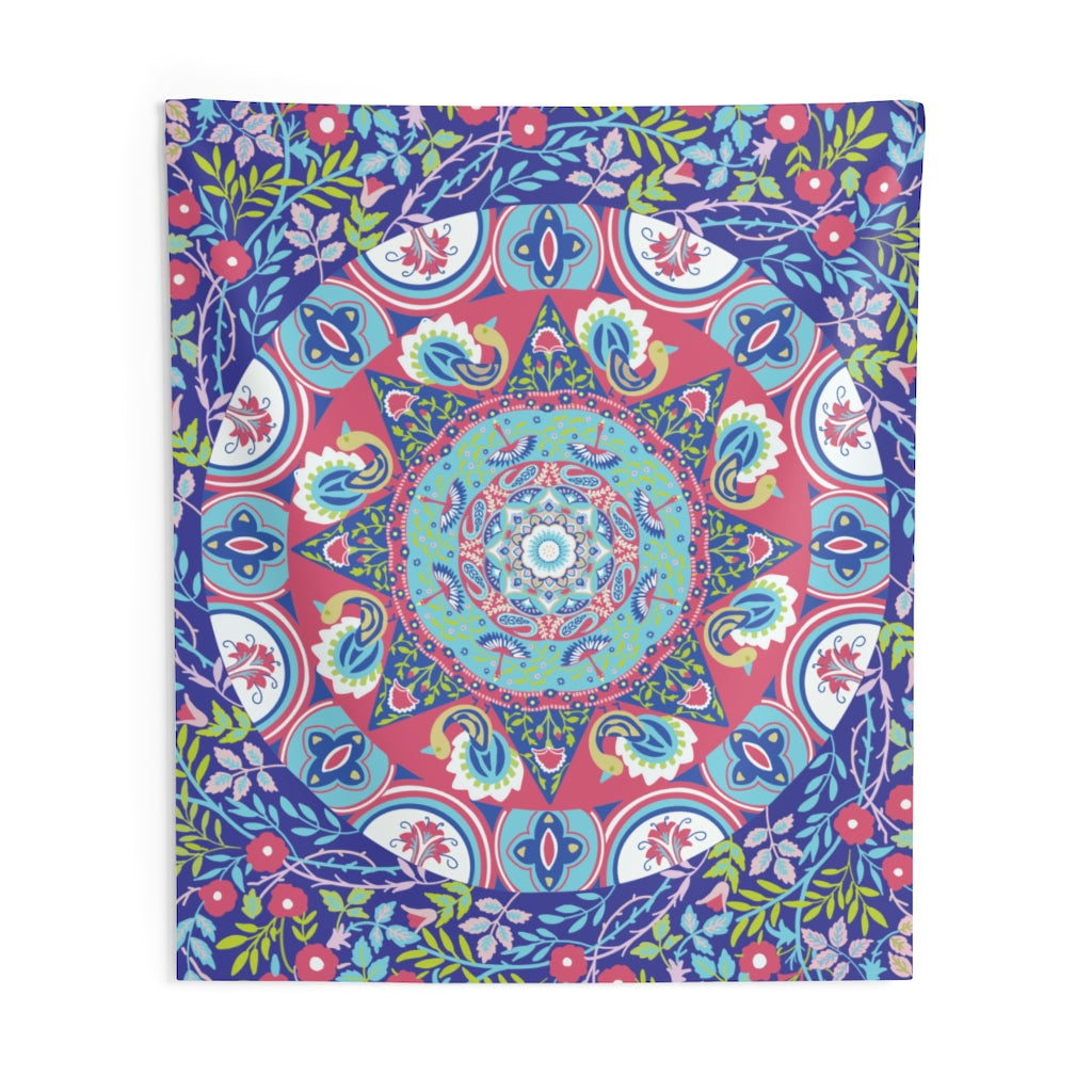 Mandala Tapestry for Contemporary Home Decor . Inspirational Wall Hanging Art for Baby Nursery, Dorm room, Coastal Home . Housewarming Gift