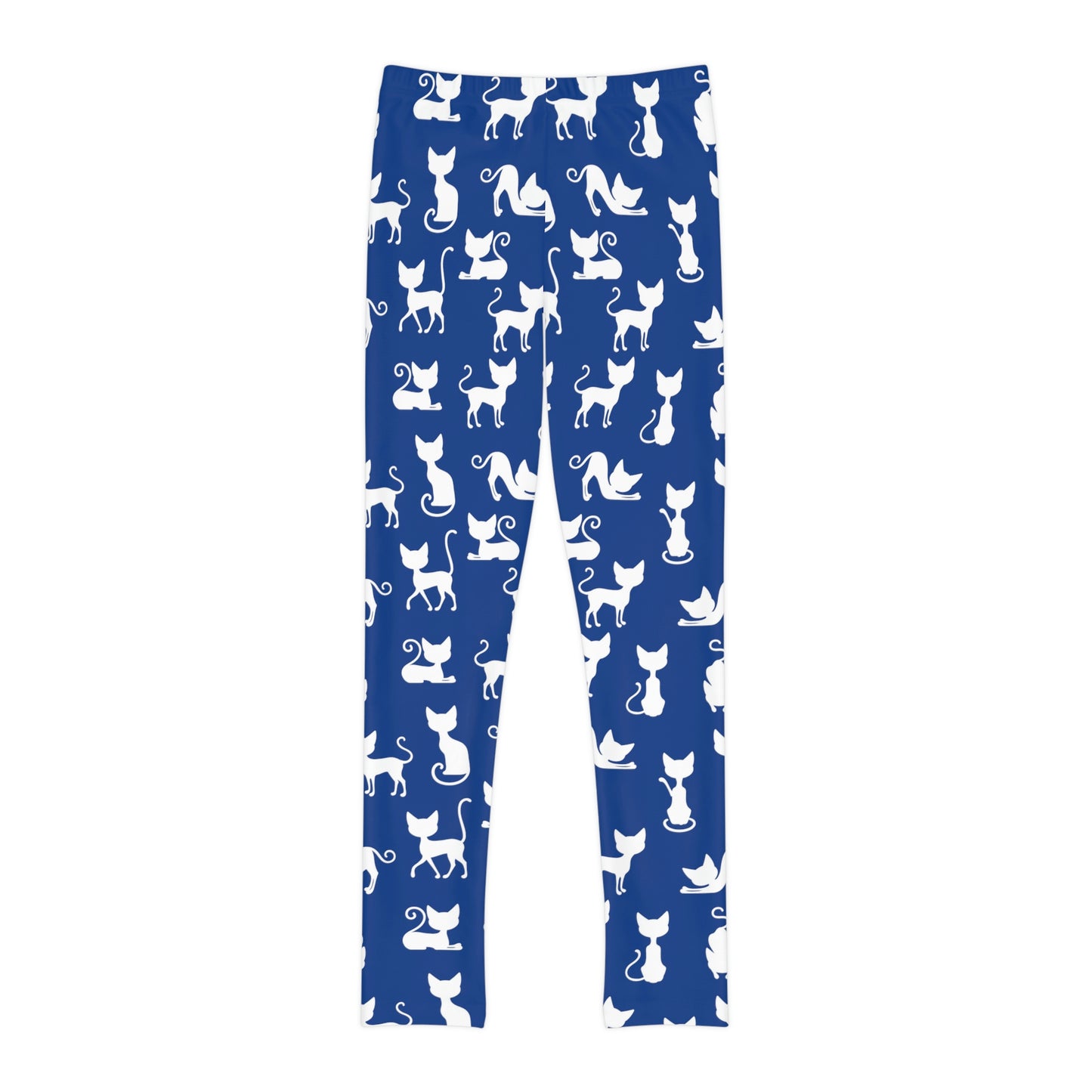 Cat Lovers Youth Leggings, One of a Kind Gift - Unique Workout Activewear tights for kids Fitness , Daughter, Niece Christmas Gift