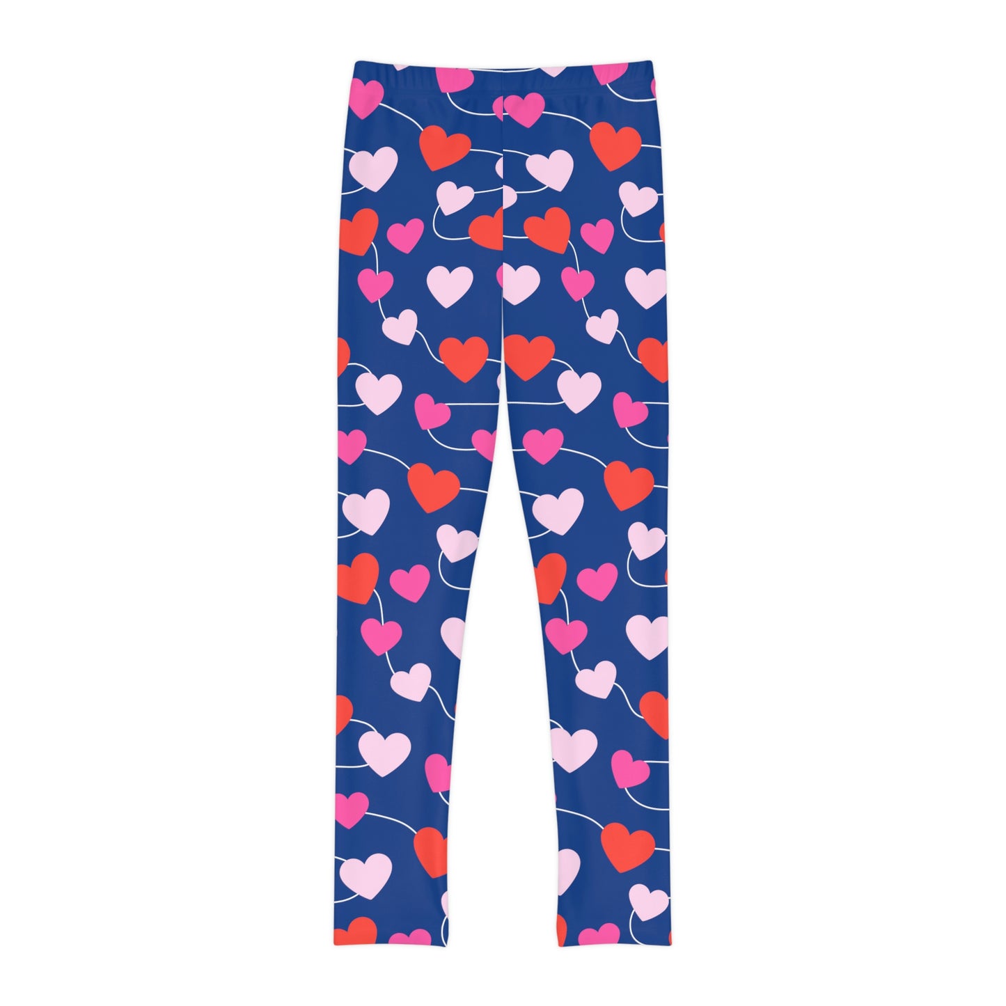 Valentine Youth Leggings, One of a Kind Gift - Unique Workout Activewear tights for kids fitness, Daughter, Niece Christmas Gifts