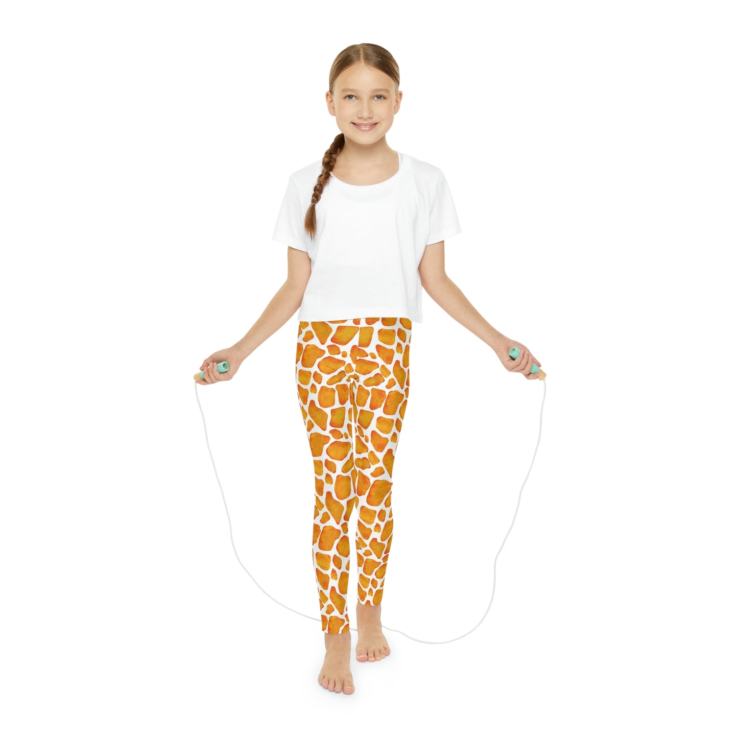 Giraffe animal kingdom, Safari Youth Leggings, One of a Kind Gift - Unique Workout Activewear tights for kids, Daughter, Niece Christmas Gift