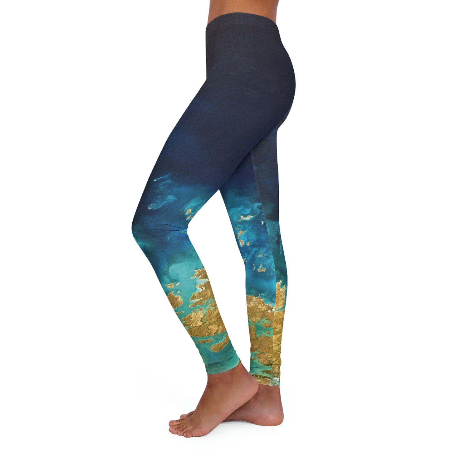 Cute Earth Abstract Womens One of a Kind Gift - Unique Workout Activewear tights for Wife, Best Friend, Mothers Day or Christmas Giftt