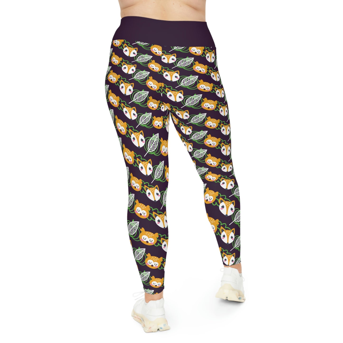 Fox animal kingdom, Safari Plus Size Leggings One of a Kind Gift - Unique Workout Activewear tights for Mom fitness, Mothers Day, Girlfriend Christmas Gift