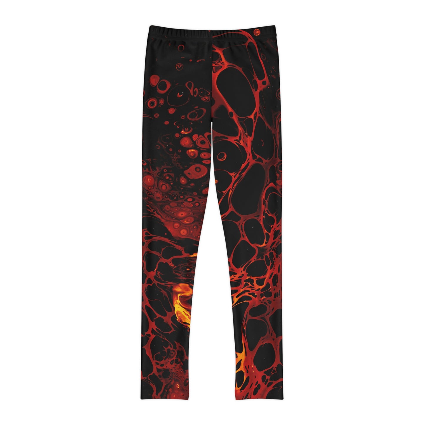Lava Cute Summer Youth Leggings, One of a Kind Gift - Workout Activewear tights for kids, Granddaughter, Niece Christmas Gift