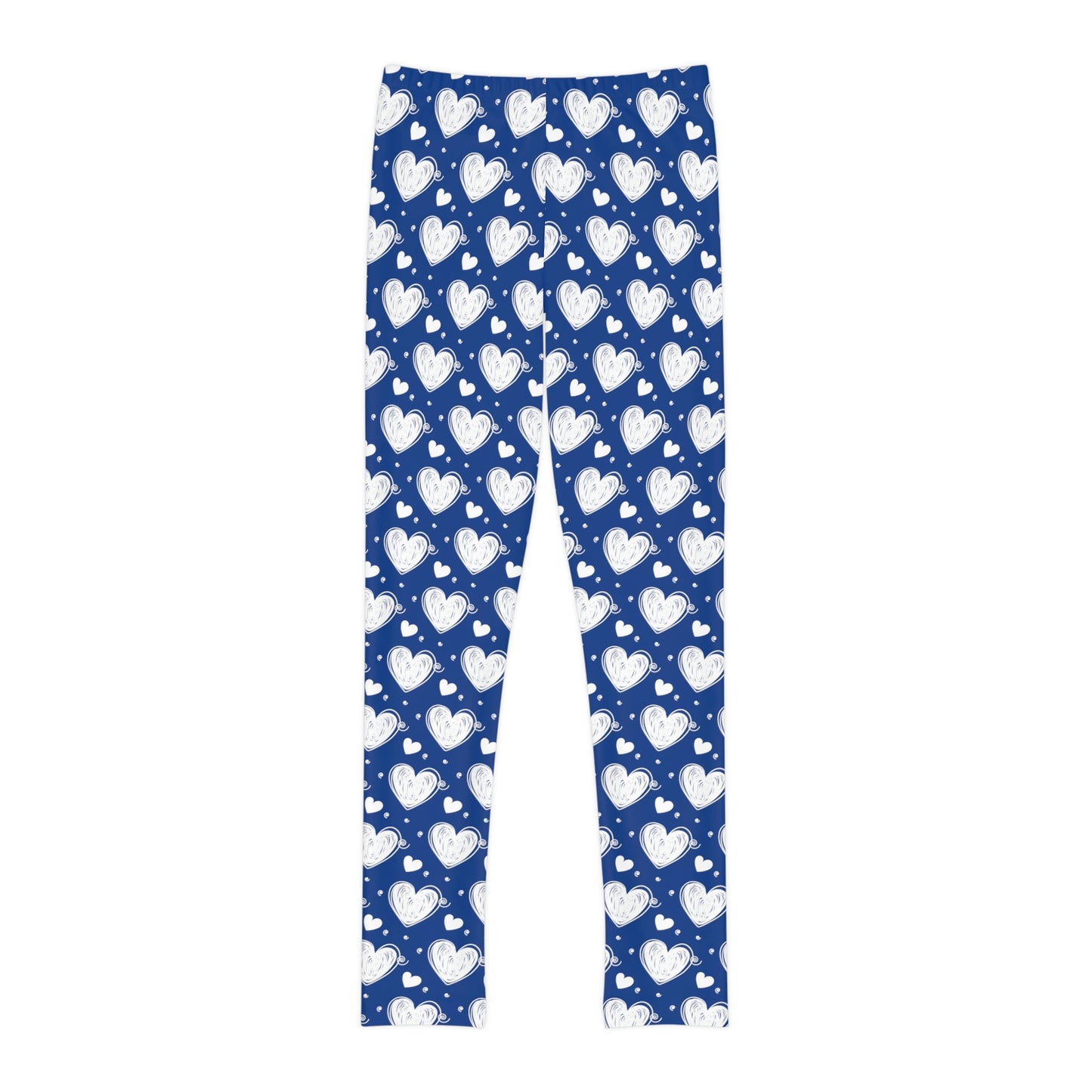 Valentine Youth Leggings, One of a Kind Gift - Unique Workout Activewear tights for kids fitness, Daughter, Niece Christmas Gifts