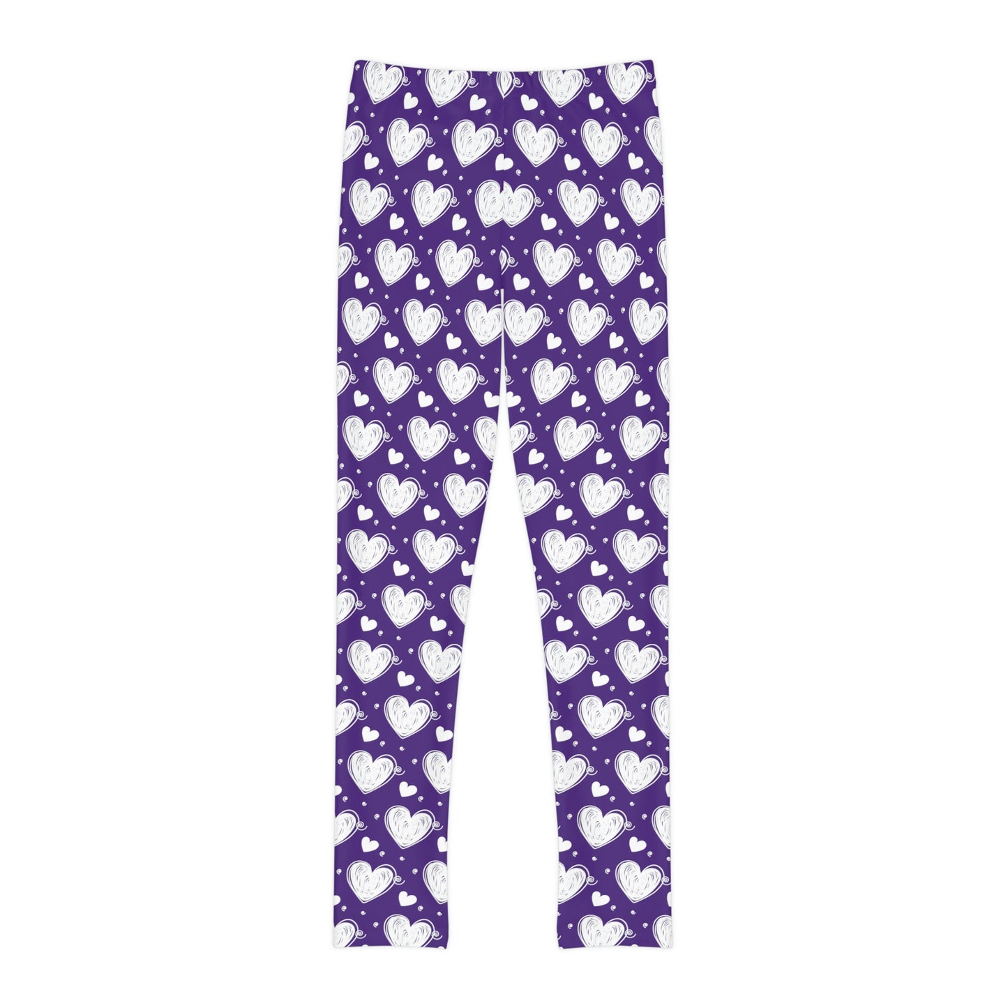 Valentine Cute Summer Youth Leggings, One of a Kind Gift - Workout Activewear tights for kids, Granddaughter, Niece Christmas Gift