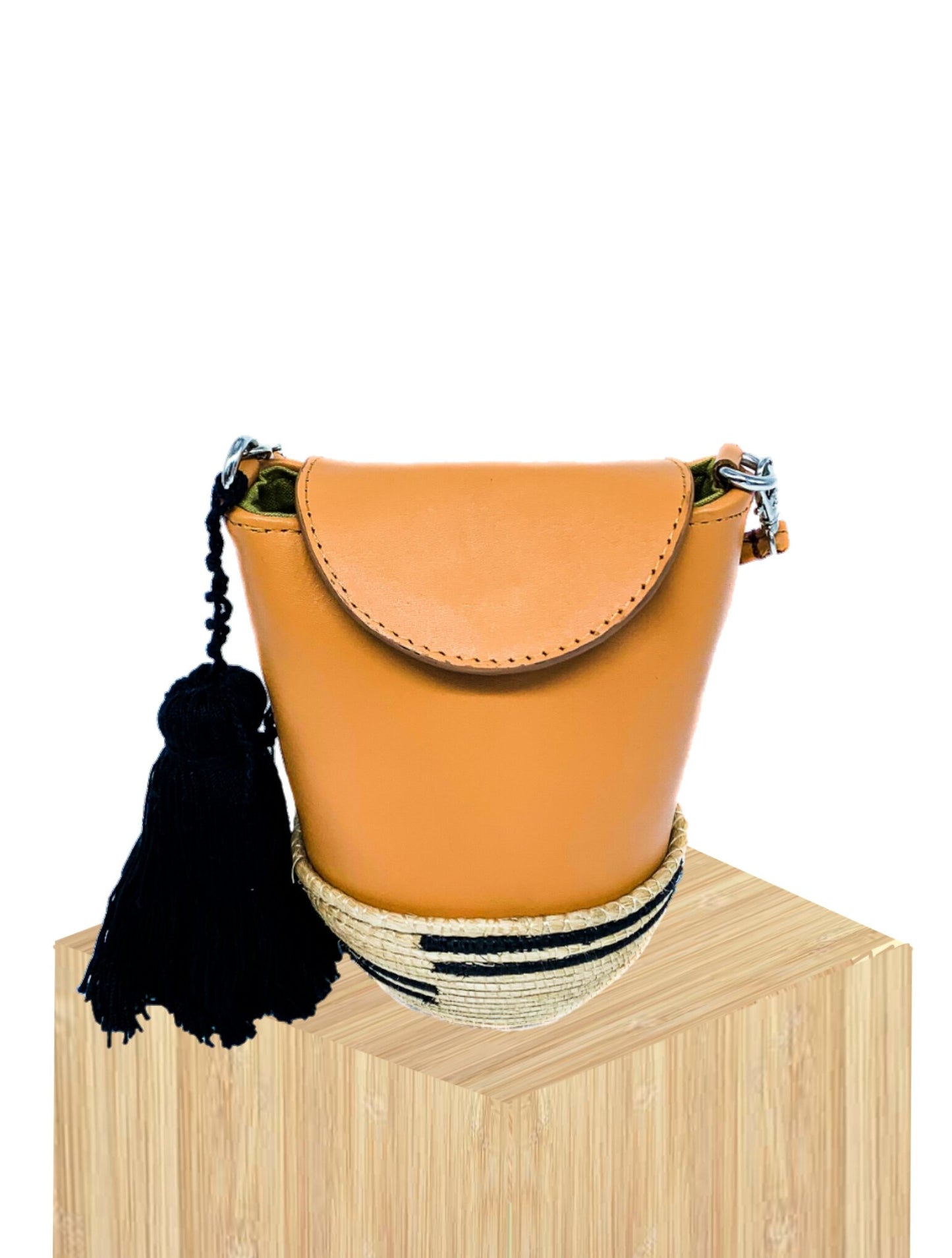 Mini Handwoven Basket Bucket Bag