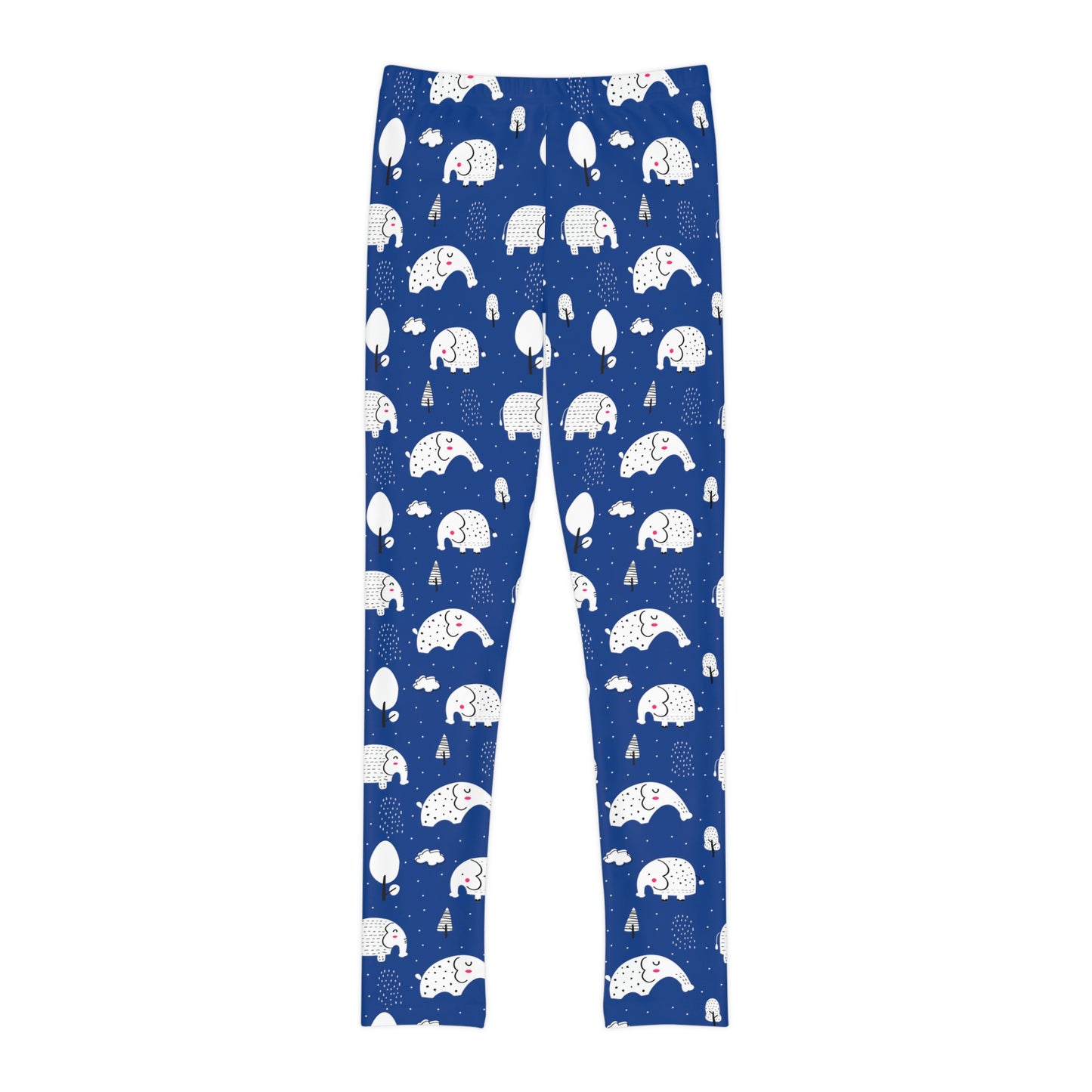Elephant Youth Leggings, One of a Kind Gift - Unique Workout Activewear tights for kids Fitness , Daughter, Niece Christmas Gift