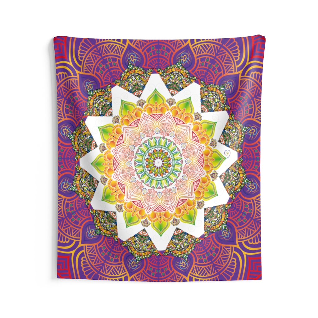 Indian Tapestry for Contemporary Home Decor . Inspirational Wall Hanging Art for Baby Nursery, Dorm room, Coastal Home . Housewarming Gift