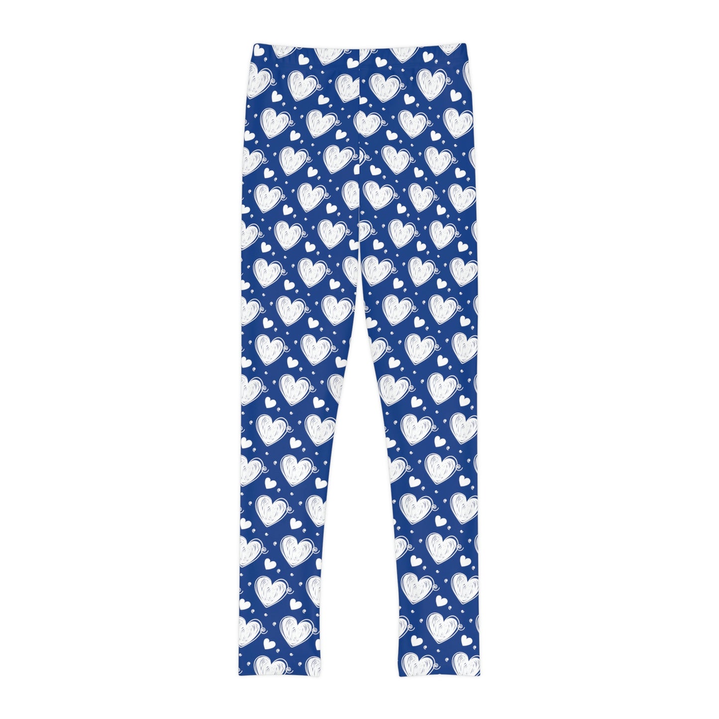Valentine Youth Leggings, One of a Kind Gift - Unique Workout Activewear tights for kids fitness, Daughter, Niece Christmas Gifts