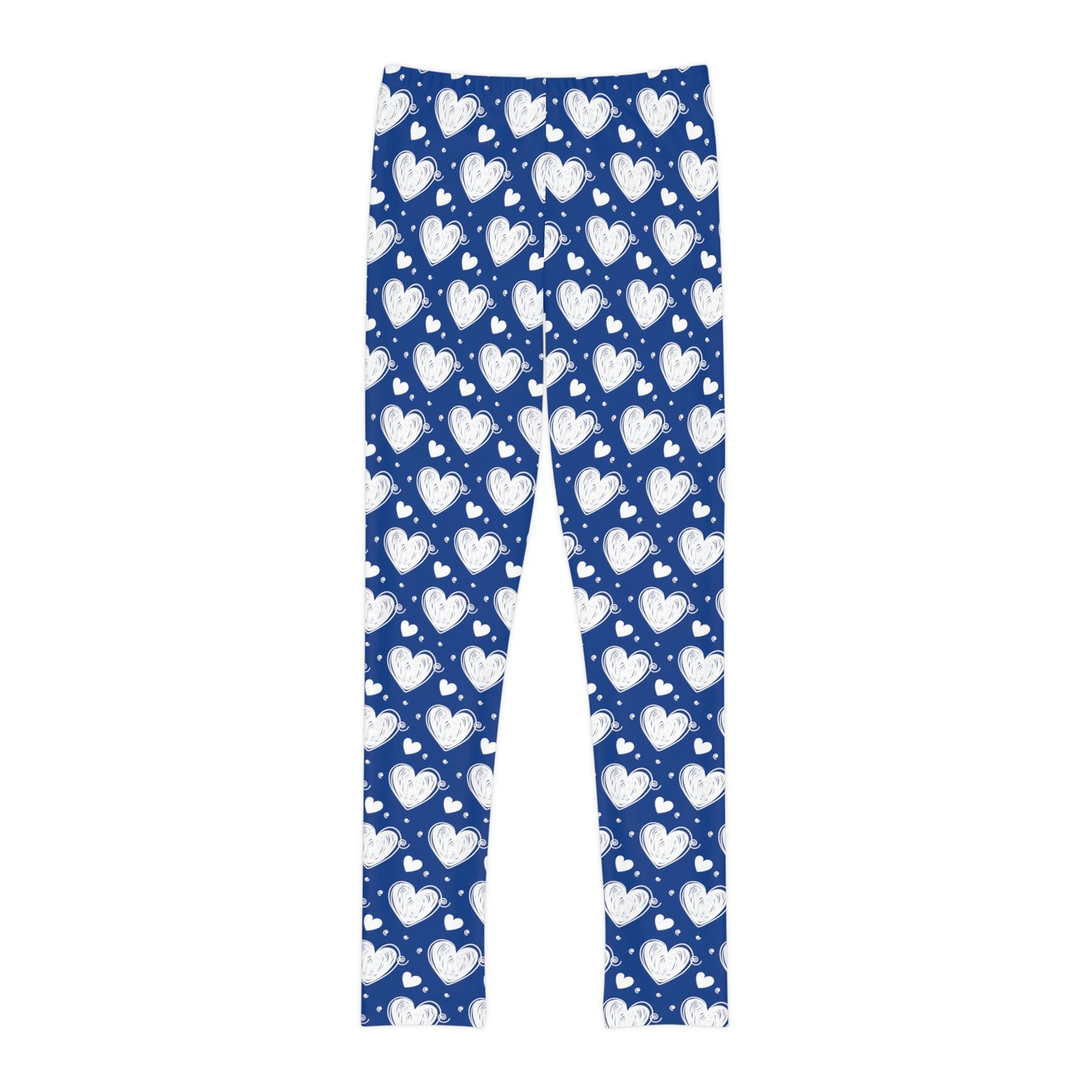 Valentine Youth Leggings, One of a Kind Gift - Unique Workout Activewear tights for kids fitness, Daughter, Niece Christmas Gifts