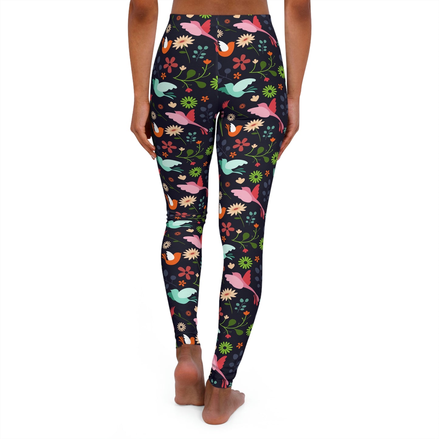 Hummingbird Safari Animal Kingdom Women Leggings . One of a Kind Workout Activewear tights for Mothers Day, Girlfriend, Gift for Her
