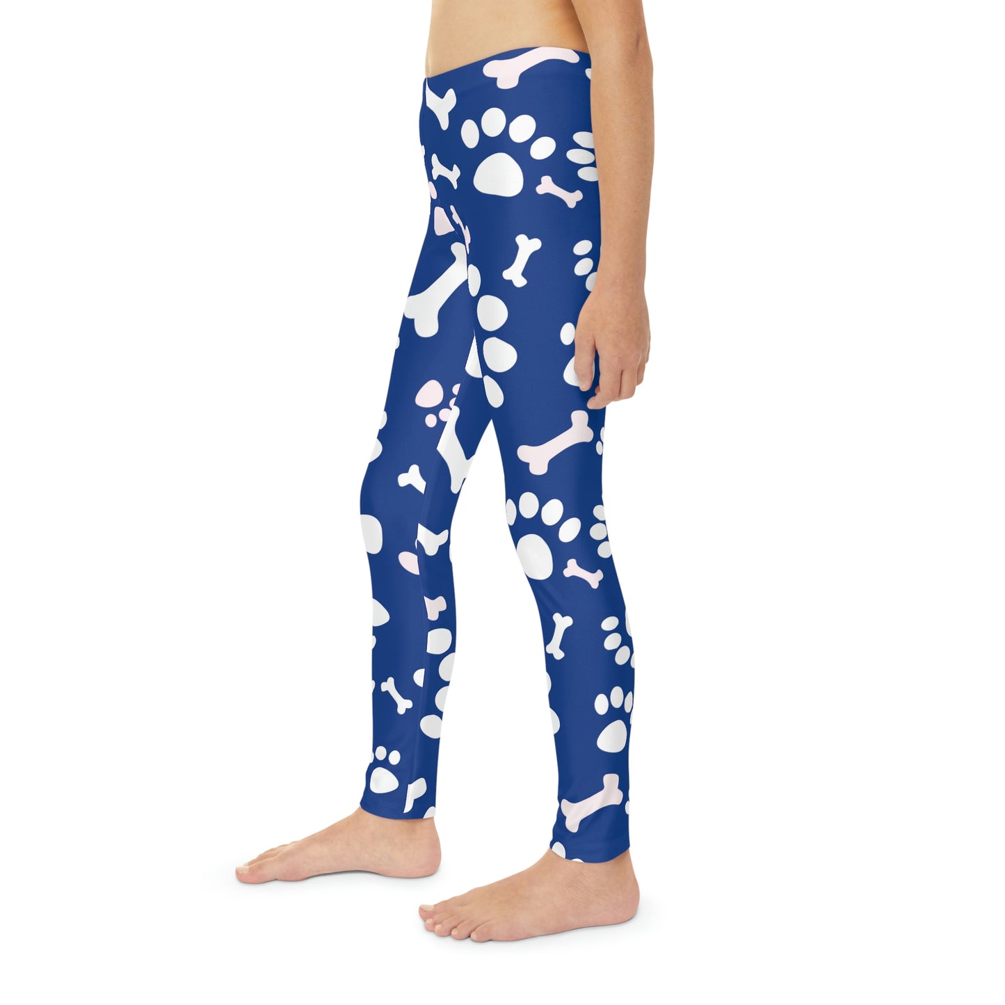 Pawsome, Dog Lovers Cute Summer Youth Leggings, One of a Kind Workout Activewear tights for kids, Granddaughter, Niece Christmas Gift