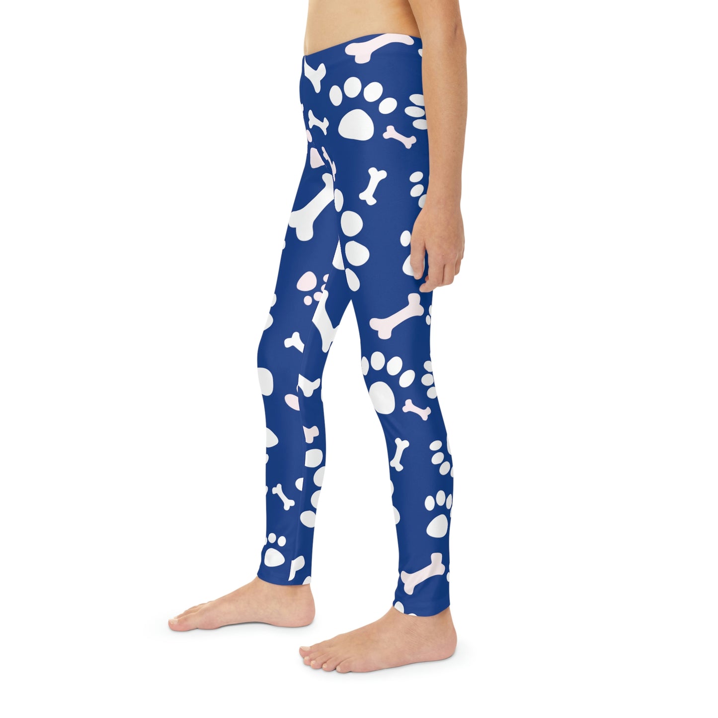 Pawsome, Dog Lovers Cute Summer Youth Leggings, One of a Kind Workout Activewear tights for kids, Granddaughter, Niece Christmas Gift