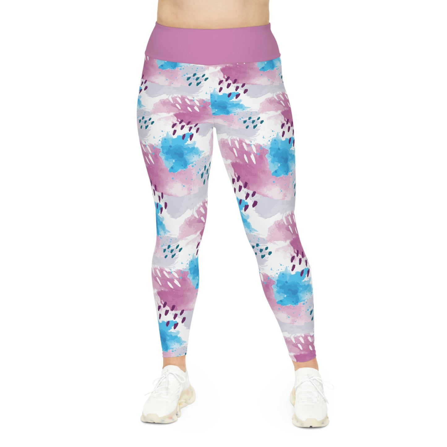 Tye Dye Plus Size Leggings One of a Kind Gift - Unique Workout Activewear tights for Mom fitness, Mothers Day, Girlfriend Christmas Gift
