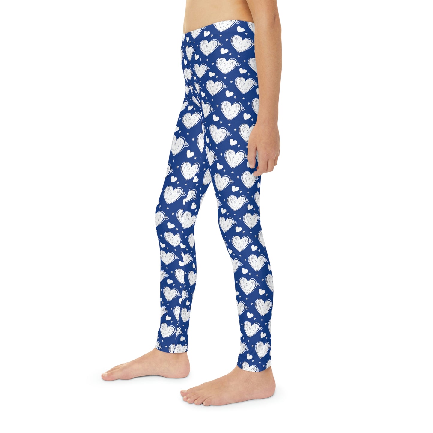 Valentine Youth Leggings, One of a Kind Gift - Unique Workout Activewear tights for kids fitness, Daughter, Niece Christmas Gifts