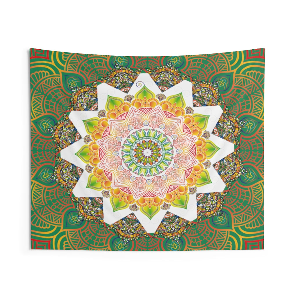 Indian Tapestry for Contemporary Home Decor . Inspirational Wall Hanging Art for Baby Nursery, Dorm room, Coastal Home . Housewarming Gift