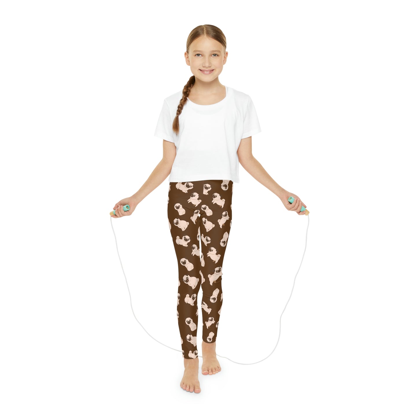 Dog lovers Youth Leggings, One of a Kind Gift - Unique Workout Activewear tights for kids fitness, Daughter, Niece Christmas Gift