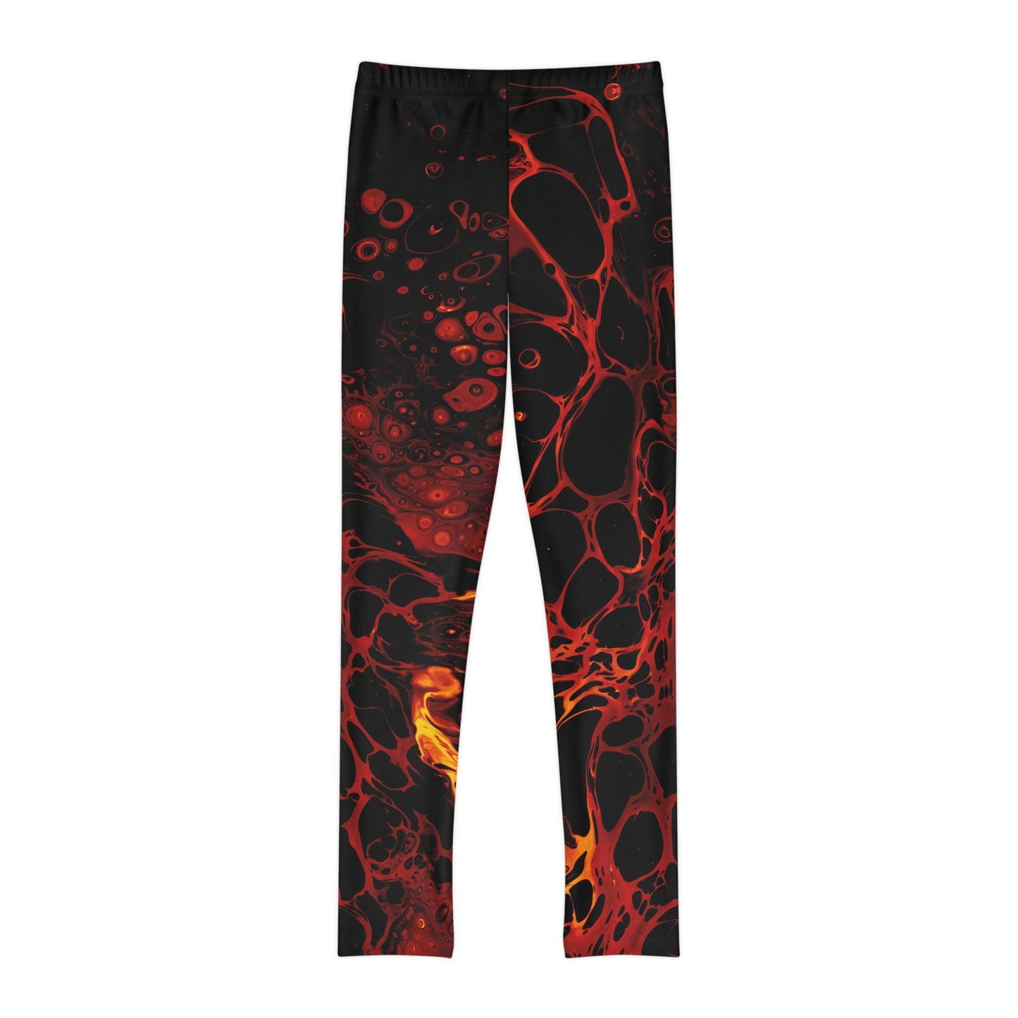 Lava Cute Summer Youth Leggings, One of a Kind Gift - Workout Activewear tights for kids, Granddaughter, Niece Christmas Gift