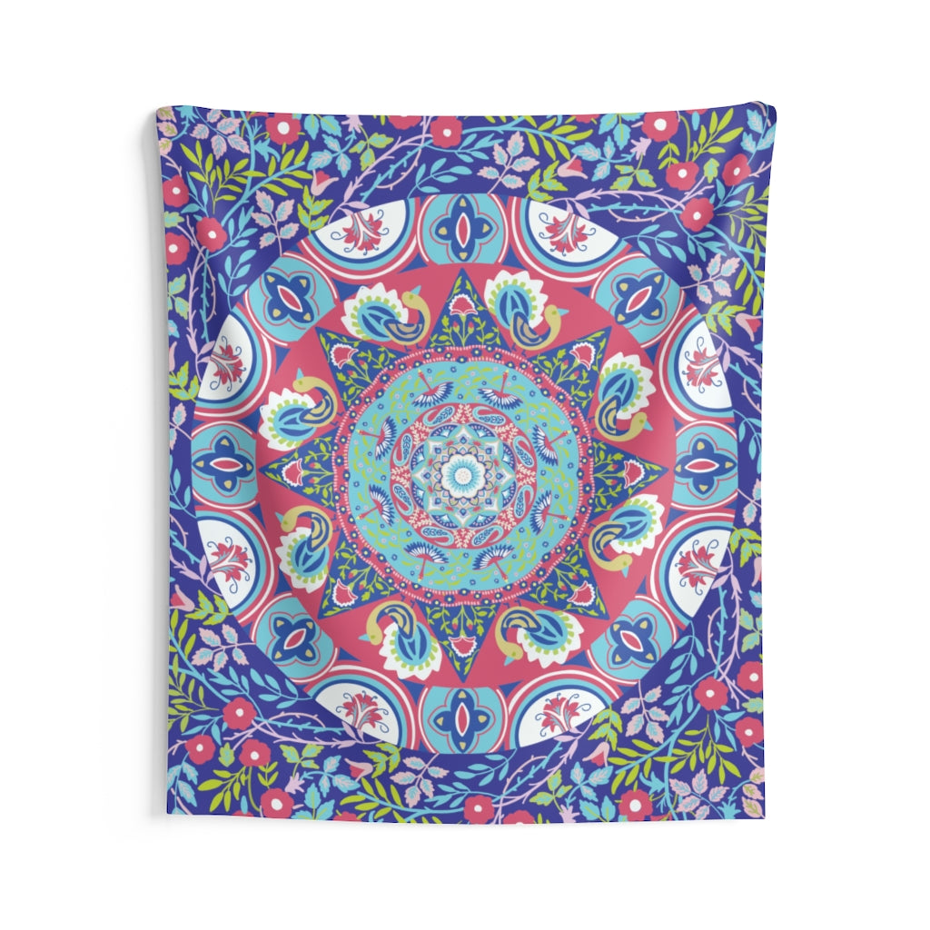 Mandala Tapestry for Contemporary Home Decor . Inspirational Wall Hanging Art for Baby Nursery, Dorm room, Coastal Home . Housewarming Gift