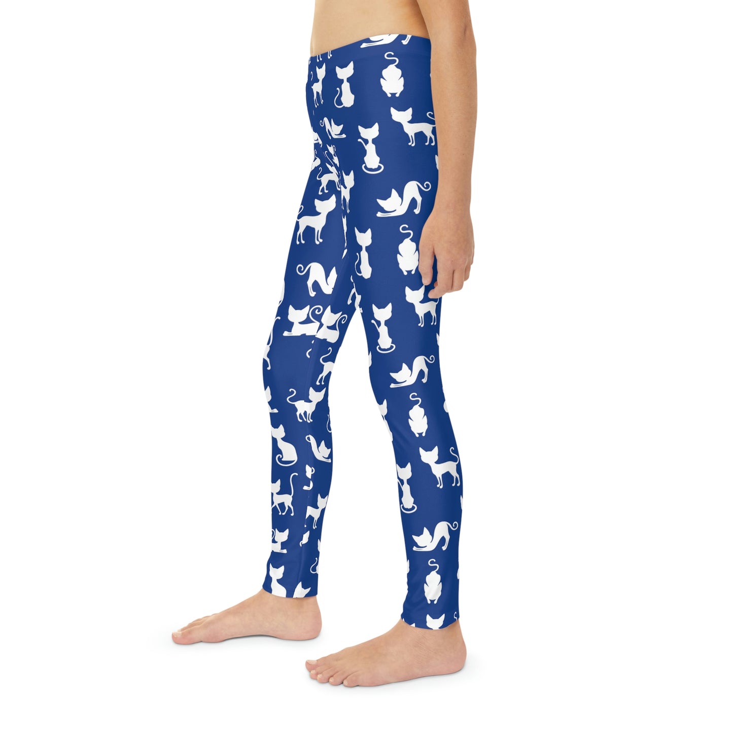 Cat Lovers Youth Leggings, One of a Kind Gift - Unique Workout Activewear tights for kids Fitness , Daughter, Niece Christmas Gift