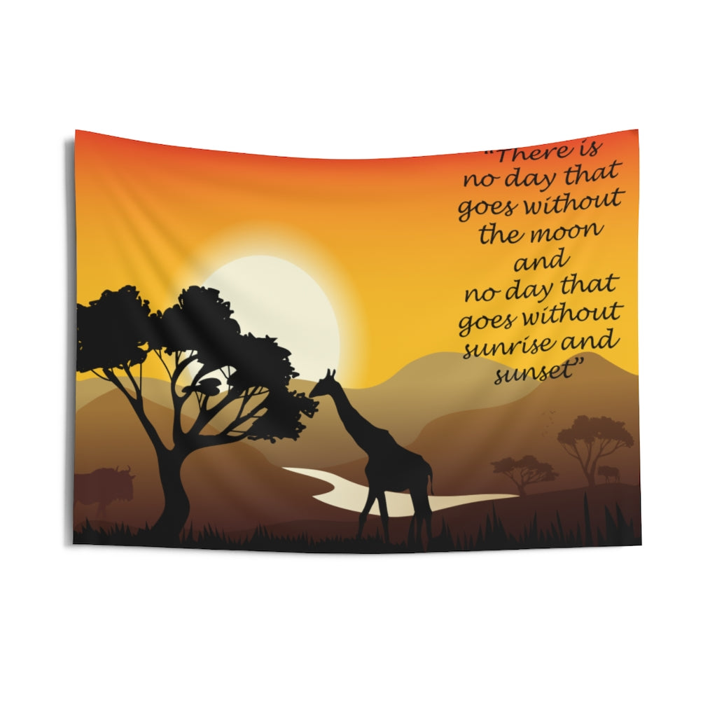 Sunset moon Tapestry Contemporary Home Decor . Inspirational Wall Hanging Art for Baby Nursery, Dorm room, Coastal Home . Housewarming Gift
