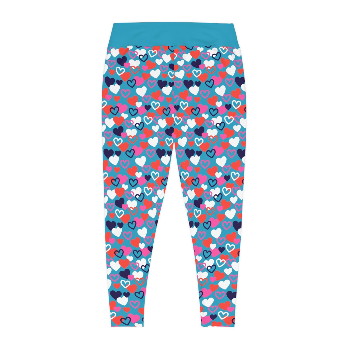Plus Size Valentines Day Plus Size Leggings One of a Kind Gift - Unique Workout Activewear tights for kids Fitness , Daughter, Niece Christmas Gift