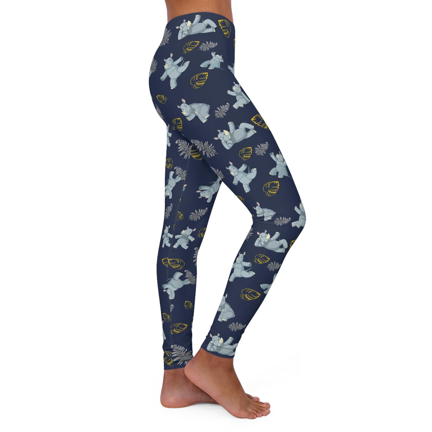 Elephant Safari Animal Kingdom Women Leggings . One of a Kind Workout Activewear tights for Mothers Day, Girlfriend, Gift for Her
