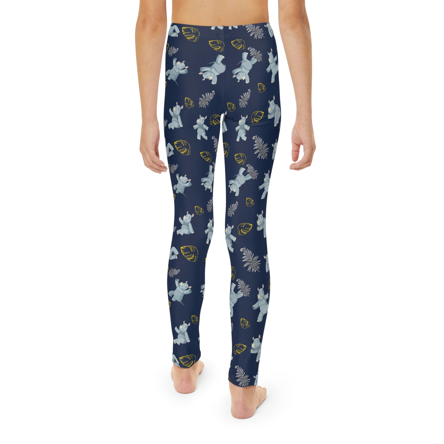 Elephant Youth Leggings, One of a Kind Gift - Unique Workout Activewear tights for kids fitness, Daughter, Niece Christmas Gift