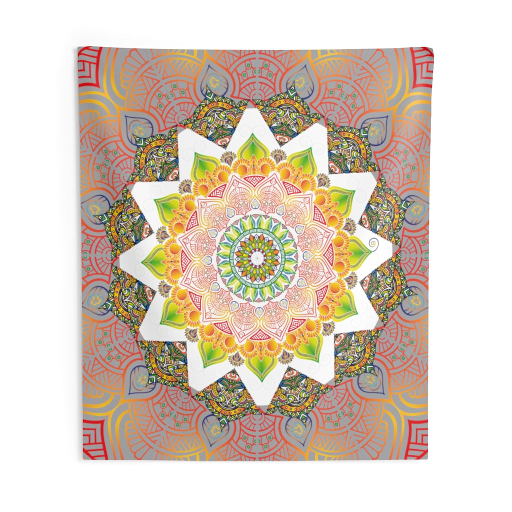 Mandala Tapestry for Contemporary Home Decor . Inspirational Wall Hanging Art for Baby Nursery, Dorm room, Coastal Home . Housewarming Gift