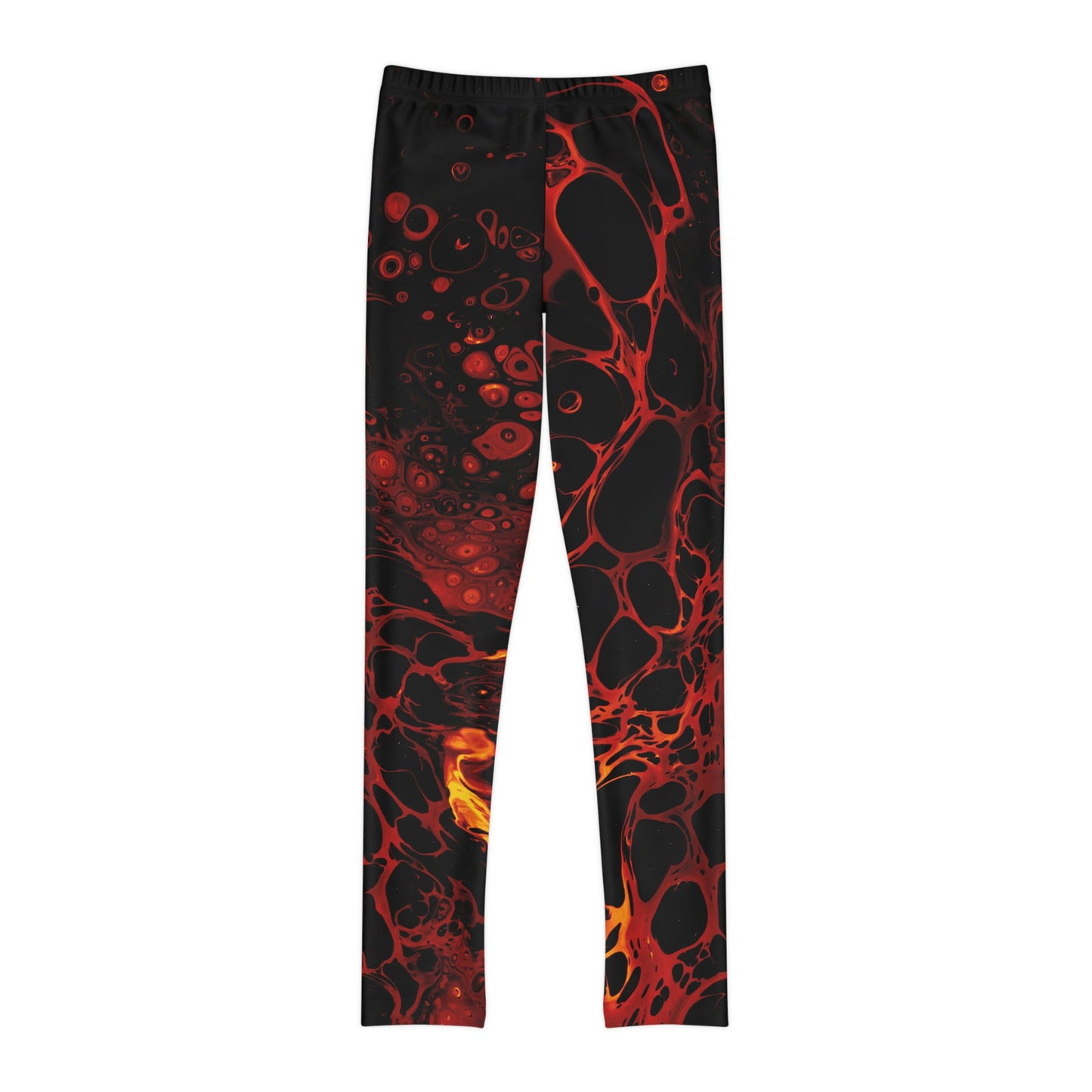 Lava Cute Summer Youth Leggings, One of a Kind Gift - Workout Activewear tights for kids, Granddaughter, Niece Christmas Gift