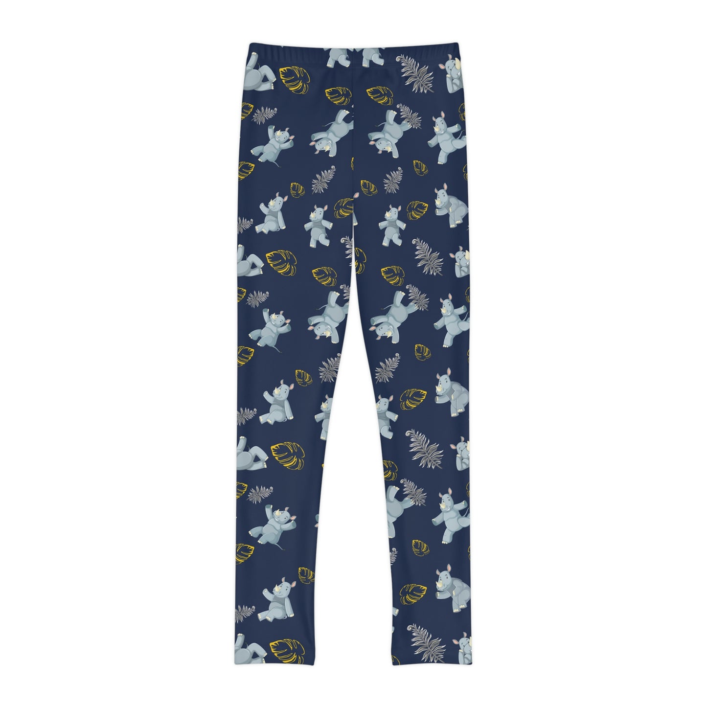 Elephant Youth Leggings, One of a Kind Gift - Unique Workout Activewear tights for kids fitness, Daughter, Niece Christmas Gift