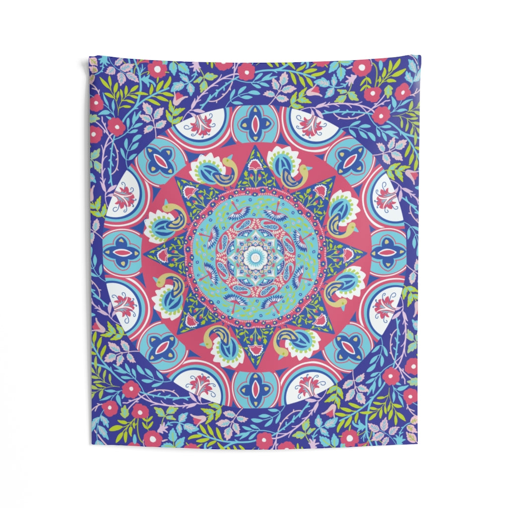 Mandala Tapestry for Contemporary Home Decor . Inspirational Wall Hanging Art for Baby Nursery, Dorm room, Coastal Home . Housewarming Gift