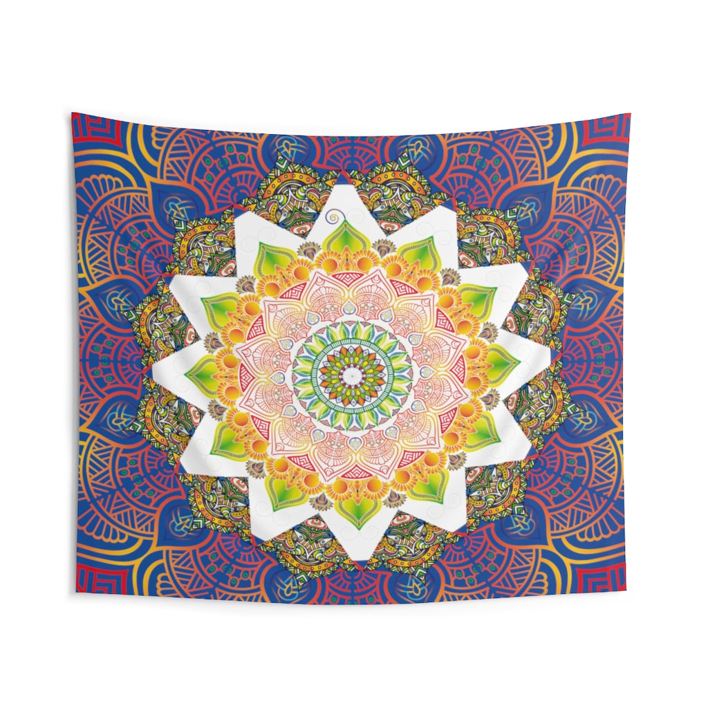 Indian Tapestry for Contemporary Home Decor . Inspirational Wall Hanging Art for Baby Nursery, Dorm room, Coastal Home . Housewarming Gift