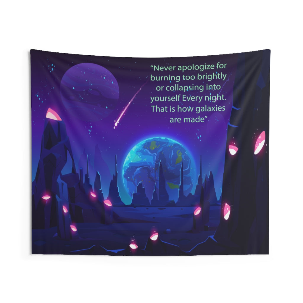 Moon Phase  Tapestry Contemporary Home Decor . Galaxy Wall Hanging Art for Baby Nursery, Dorm room, Coastal Home . Housewarming Gift