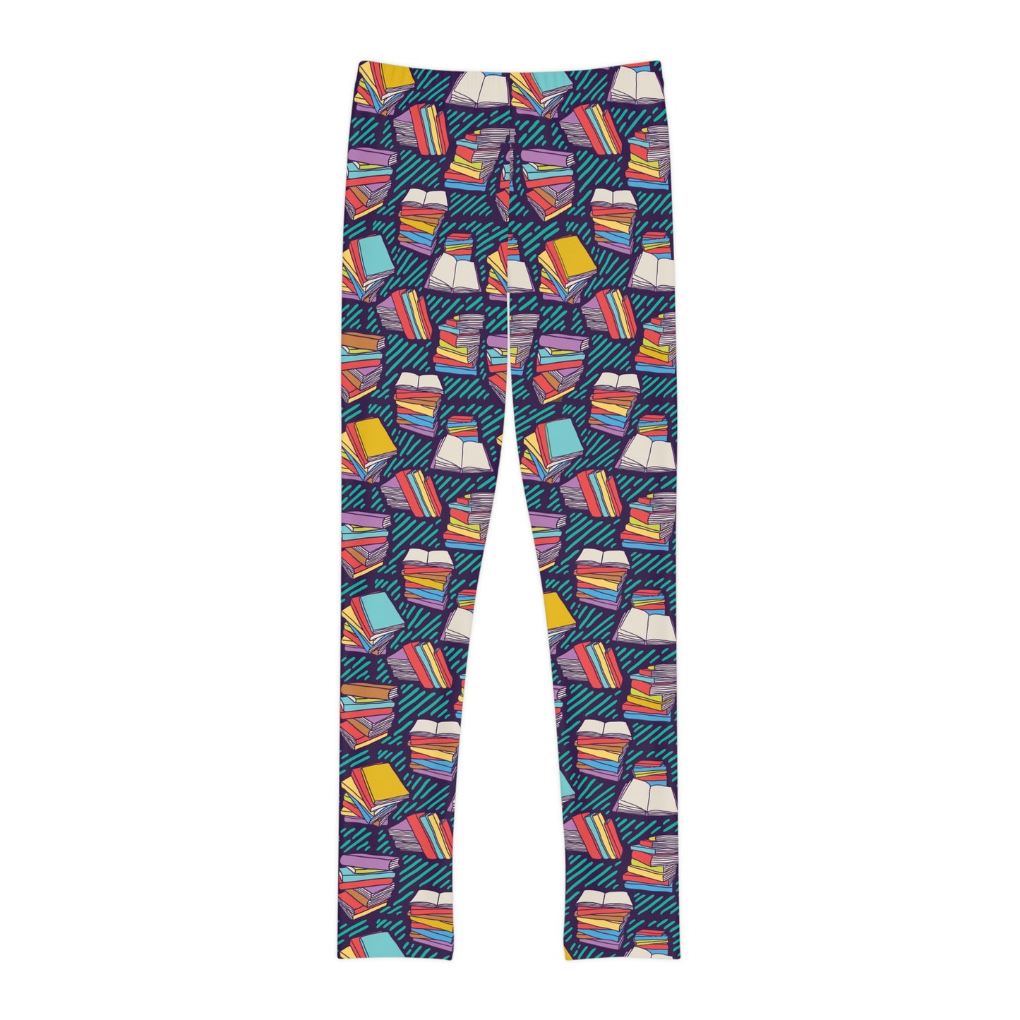 Book Lovers Youth Leggings, One of a Kind Gift - Unique Workout Activewear tights for kids Fitness , Daughter, Niece Christmas Gift