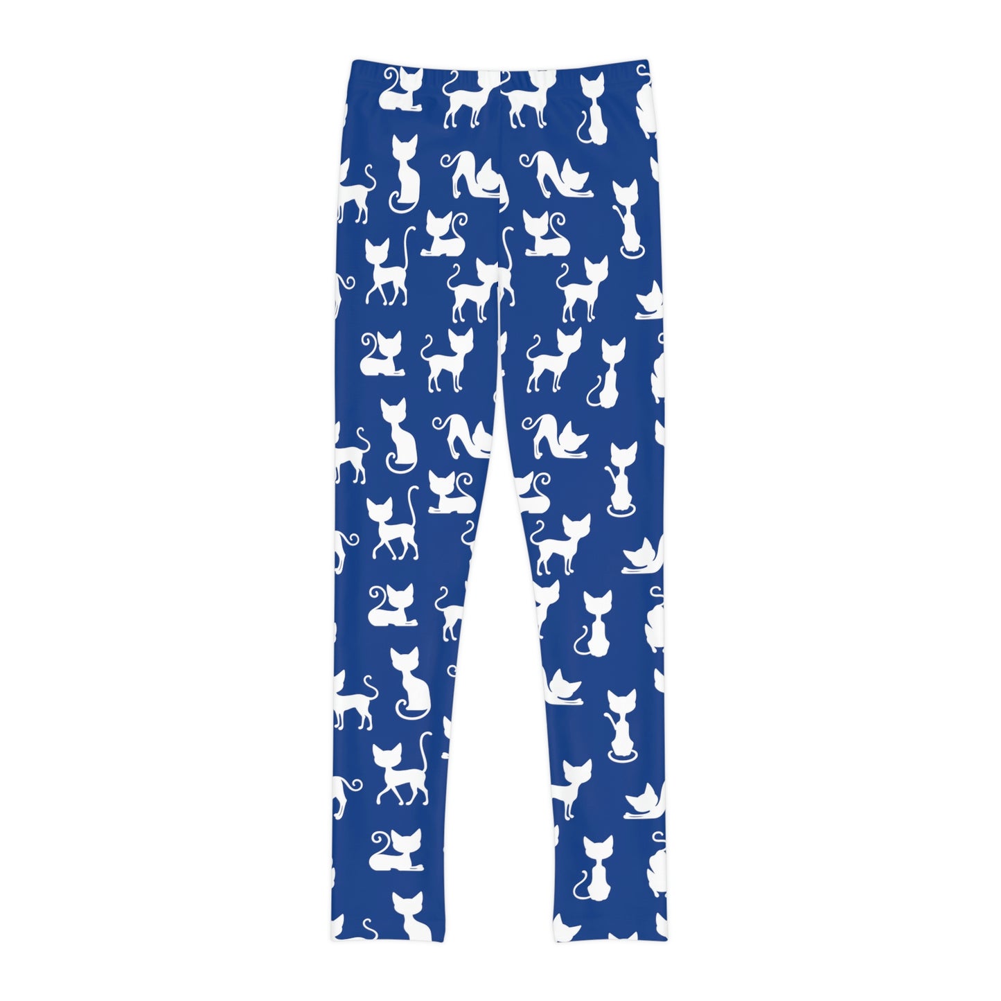 Cat Lovers Youth Leggings, One of a Kind Gift - Unique Workout Activewear tights for kids Fitness , Daughter, Niece Christmas Gift