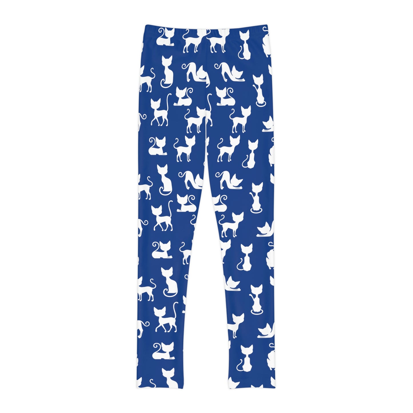 Cat Lovers Youth Leggings, One of a Kind Gift - Unique Workout Activewear tights for kids Fitness , Daughter, Niece Christmas Gift