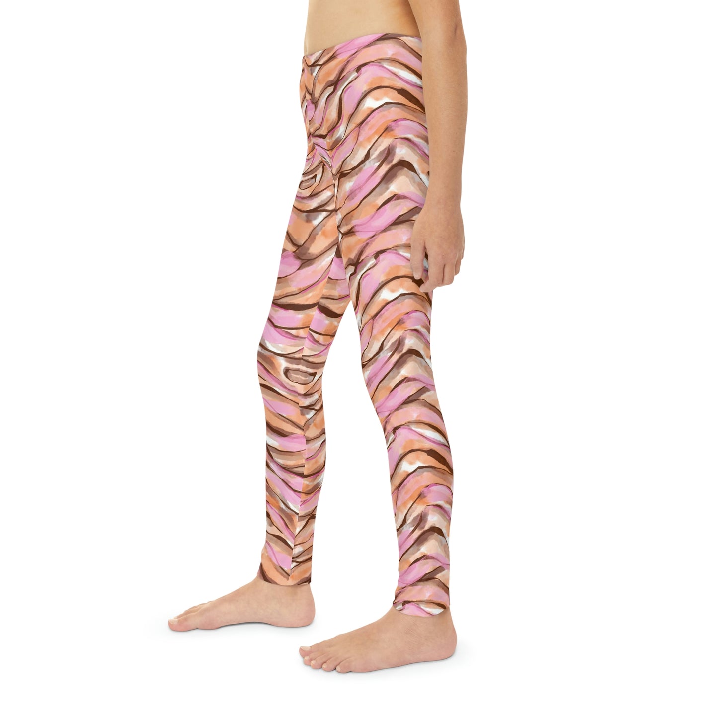 Tiger Youth Leggings, One of a Kind Gift - Unique Workout Activewear tights for kids Fitness , Daughter, Niece Christmas Gift