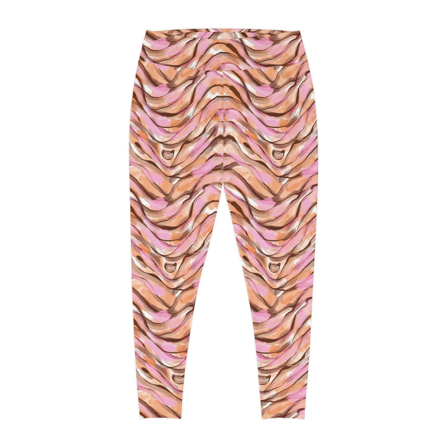 Plus Size Tiger Print Leggings, One of a Kind Gift - Workout Activewear for Wife Fitness, Best Friend, mom and me tights Christmas Gift